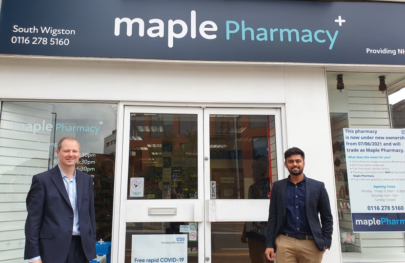 Neil Visits New South Wigston Pharmacy | Neil O'Brien